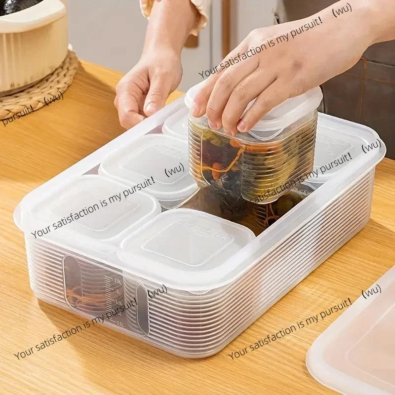 

Контейнеры для хранения продуктов питания, 6 стеллажей, ящики для хранения свежих фруктов и овощей с крышками, для холодильников, кухни.