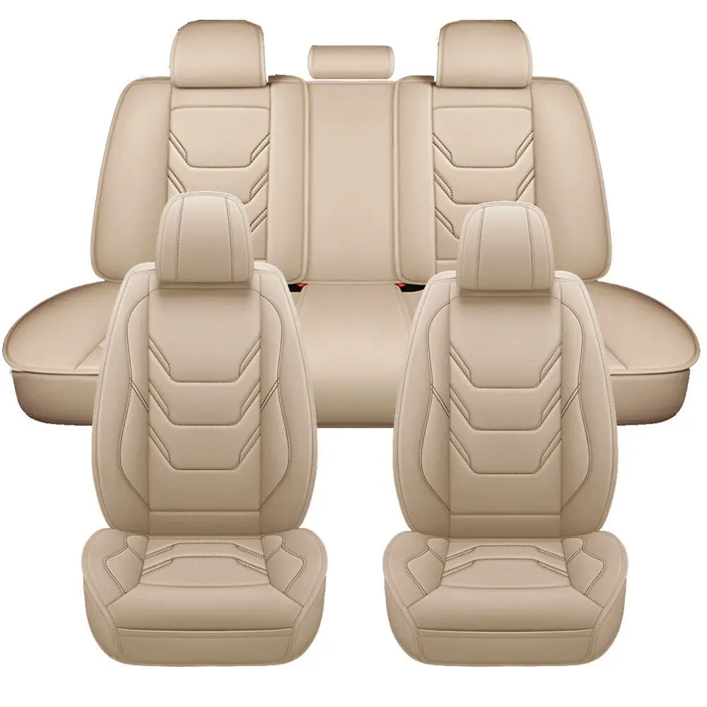 

Car Seat Covers 5-Seats Front & Rear Full Set Protectors Pad For Lexus Leather