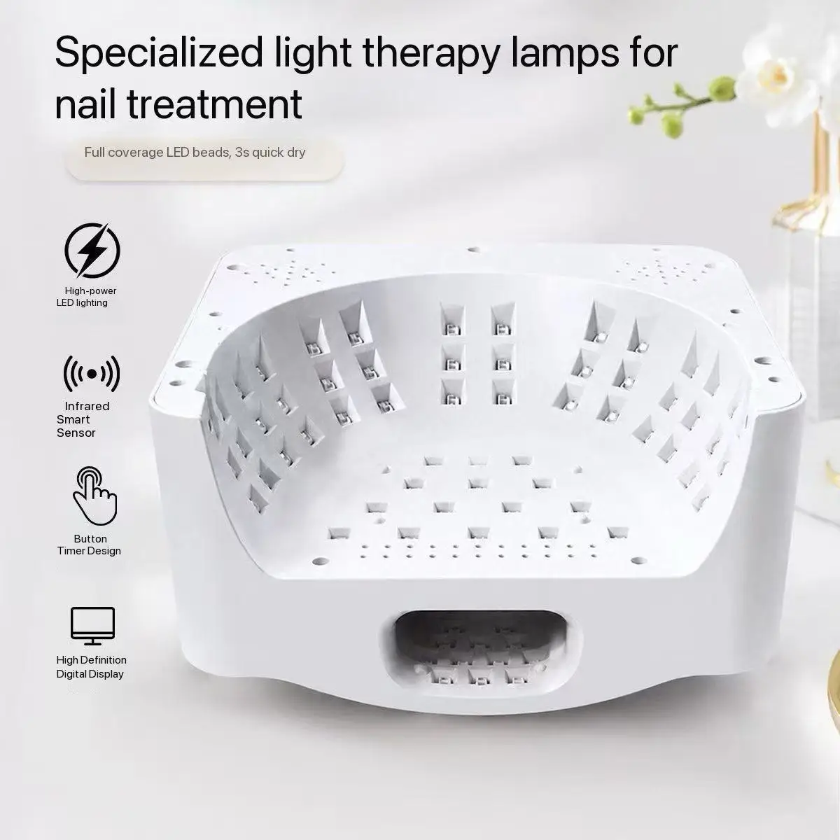 Dual Use Nail Lamp Cordless Manicure Dryer With Single Thumb Nai & Smart Sensor