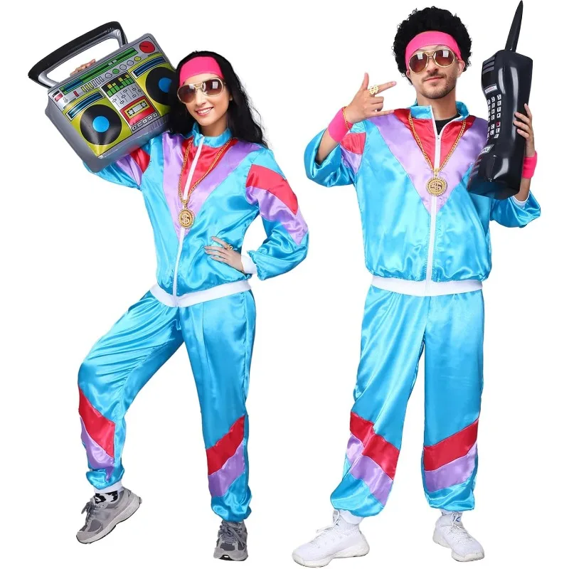 

80s Costume Womens Adult Ladies Fancy 80 y 90 para mujeres y hombres disfraz retro de los cosplay costumes