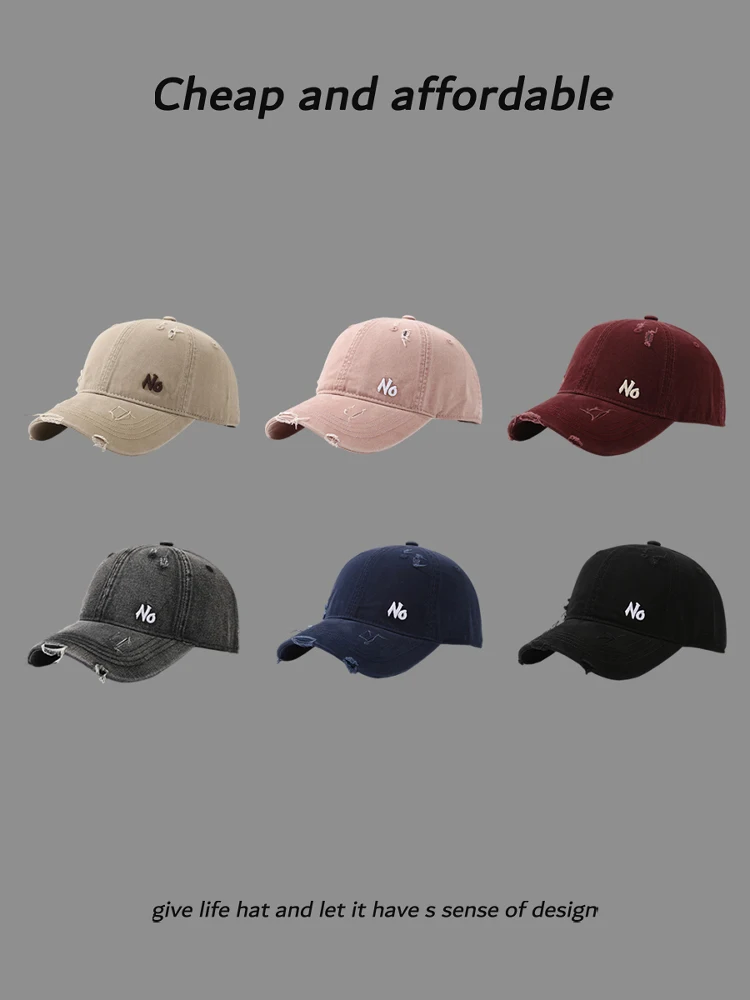 

American retro baseball cap spring and summer show face small street cap couple tide