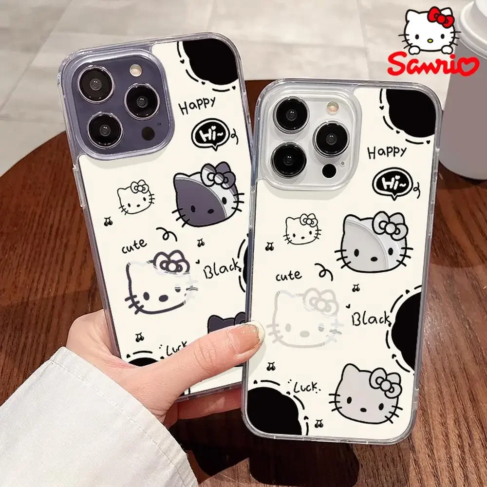 Etui Sanrio Hello Kitty na iPhone 16 Pro Max, etui na iPhone 16/15/14/13/12/11/X/XS/XS Max/Pro Max dla dziewczyn, etui na iPhone Hello Kitty Kawaii, zabawki