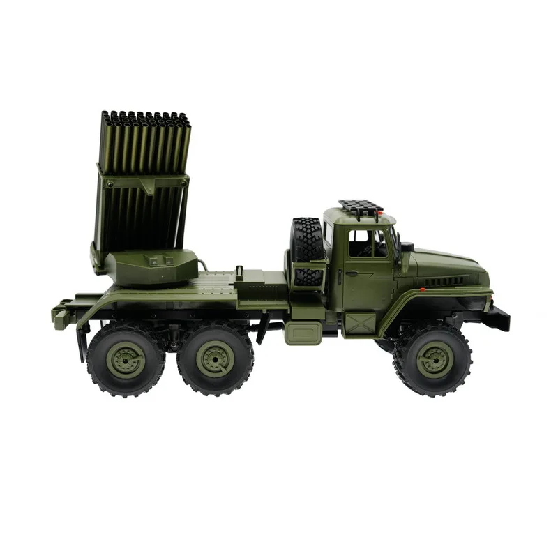 รถบรรทุกบังคับวิทยุ WPL B36-2 ขนาด 1:16 รุ่น BM-21 Grad Rocket Launcher ขับเคลื่อน 4 ล้อ สำหรับขับขี่ออฟโรด ปีนป่ายได้ พร้อมฟังก์ชั่นครบครัน