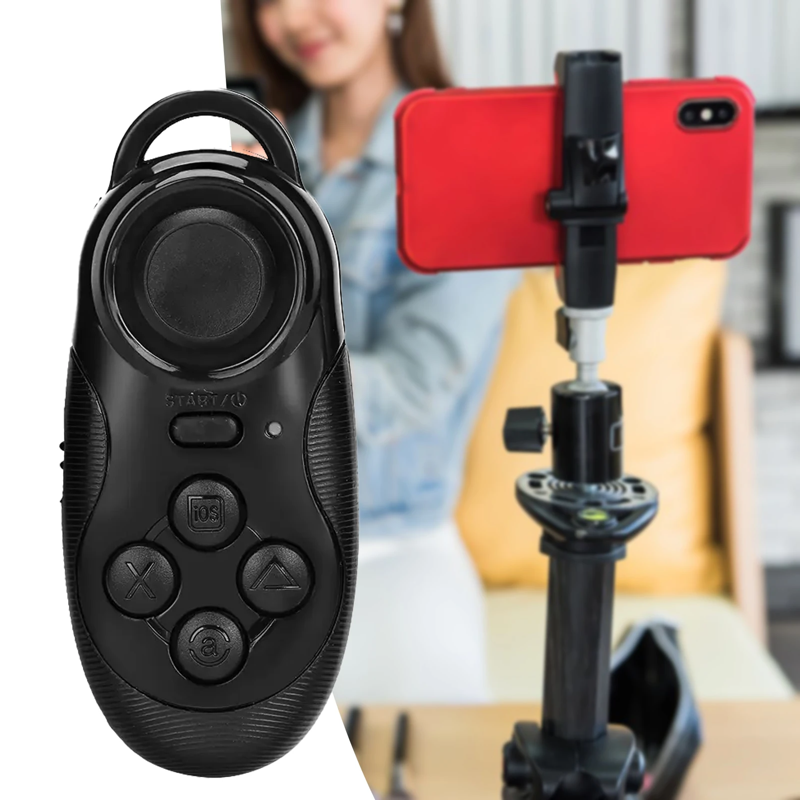 Wireless Bluetooth-compatible Selfie Controller Shutter Multi-Functional Selfie Stick Remote For Photography Gaming For Everyday