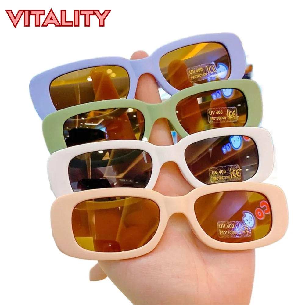 

Cute Sun Protection Children's Rectangular Sunglasses Outdoor Kids Oval Frame Sun Glasses Play Eyewear for Boys and Girls