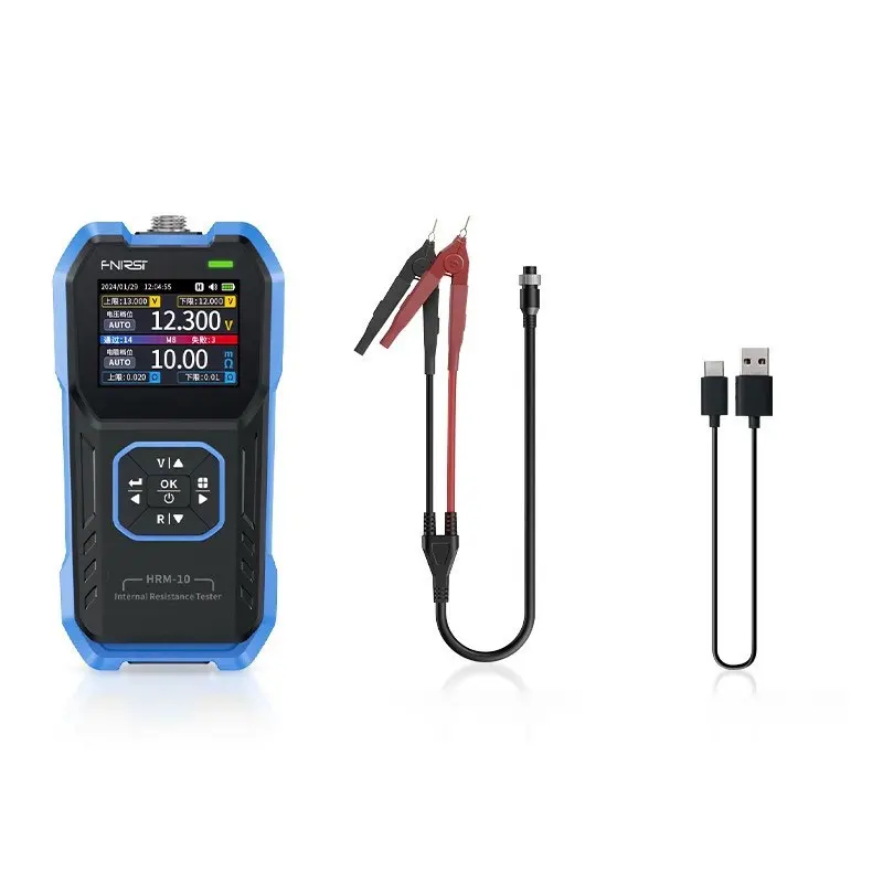 FNIRSI HRM-10 18650 Lithium Battery Internal Resistance Tester 0-200ohm High Precision Voltage And Resistance Tester