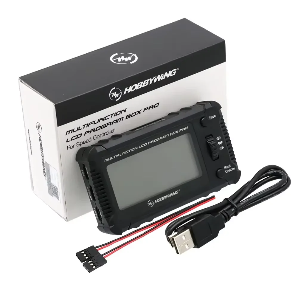 Hobbywing Multifunction LCD Program Box Pro OTA Parameter/ Firmware Update 1-8S Battery For PLATINUM XERUN EZRUN Seaking Pro ESC