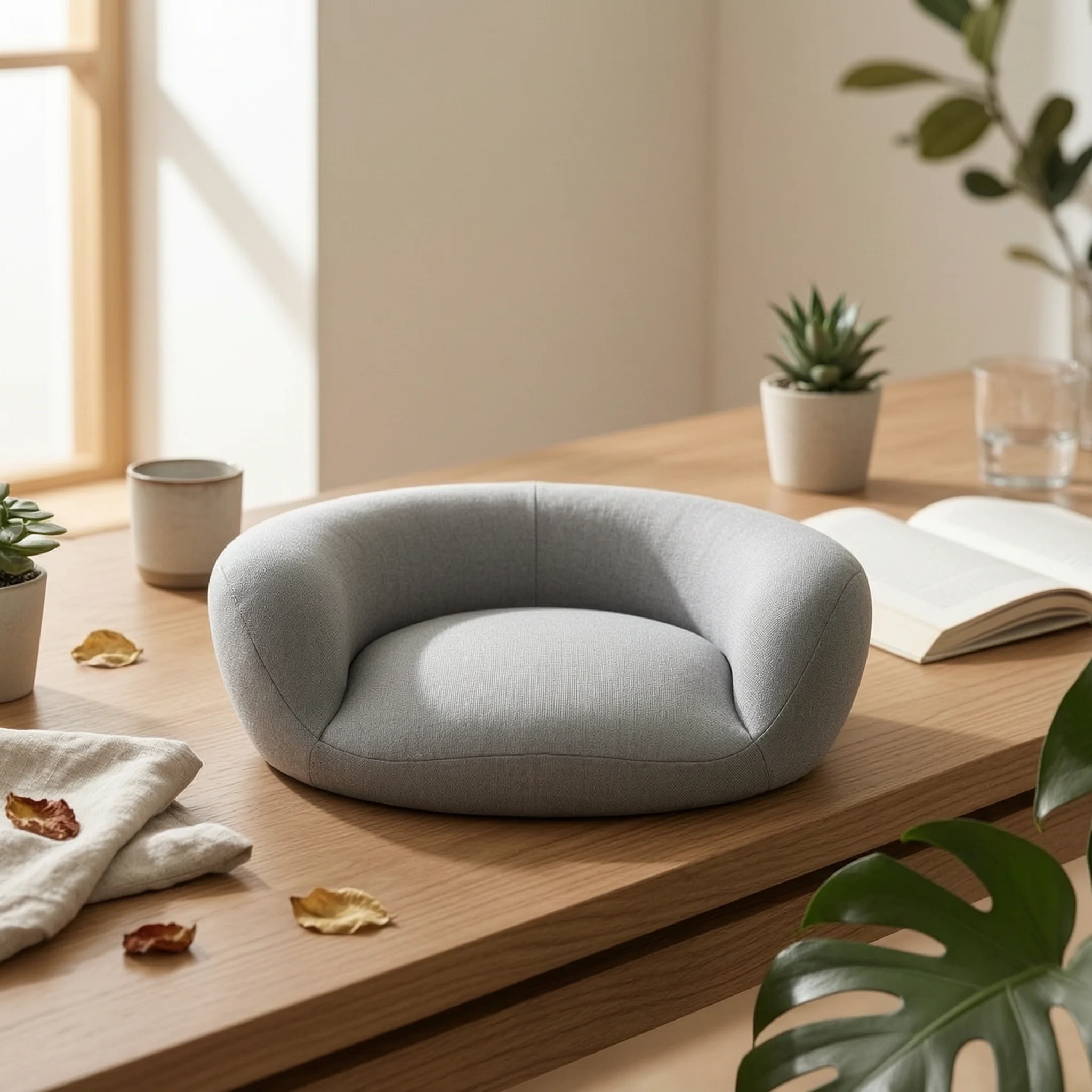 Cushion with Backrest Supportive Meditation Cushion Meditation Pillow Contoured Zafu Comfortable for Meditators