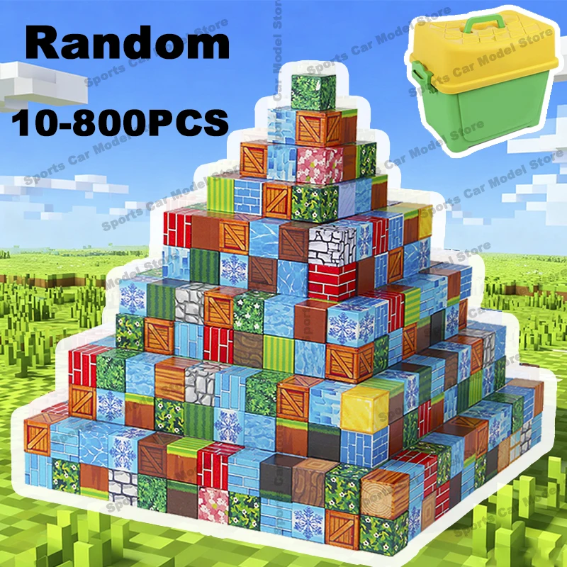 Magnetyczne Klocki Konstrukcyjne World Cube Magnet World Zestaw dla Dzieci od 3 Lat DIY Model Edukacyjny STEM Najlepsza Zabawka Sensoryczna Montessori