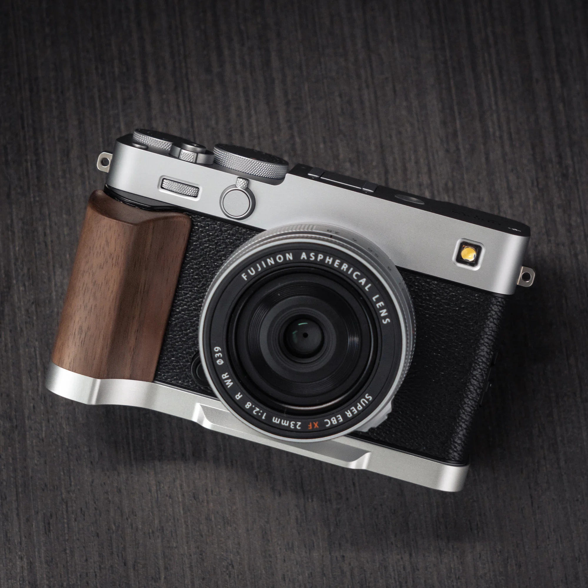 Handgefertigter Kamera-Handgriff aus Holz, L-Platte, Schnellverschluss-Halter für Fujifilm XE5 Fuji X-E5 – Detail 15