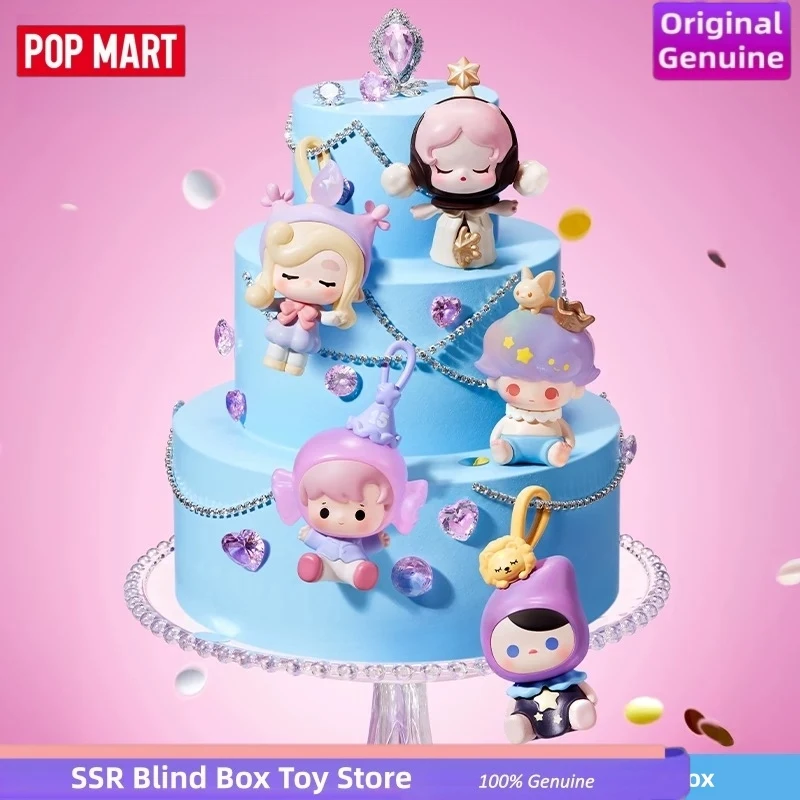 POP MART Celebrate This Moment Series Popbean Mini Blind Bag Kawaii Crybaby Labubu Model Desktop Decor Ornament Mystery Box Gift