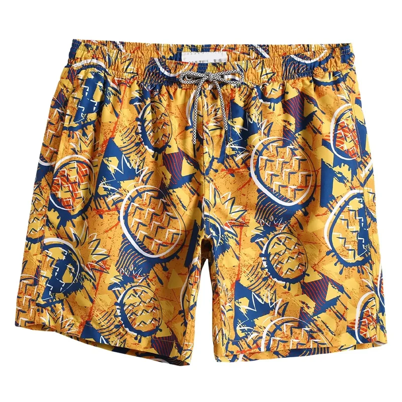 Abstract Art Graphic Swim Trunks For Men Animals Plants 3D Print Beach Shorts Summer Casual Street Oversize Surf Short Pants