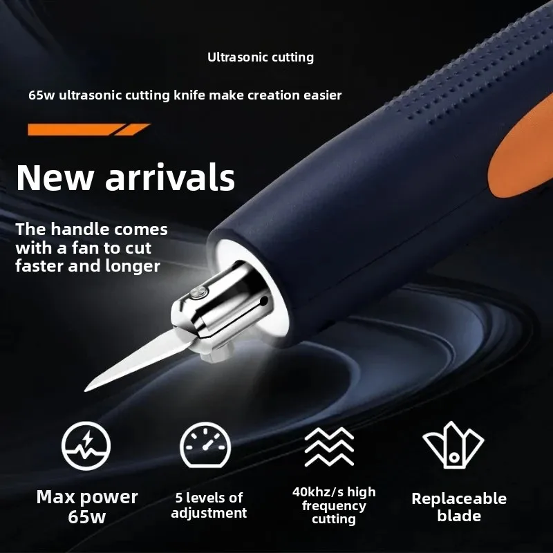 Handheld High Power Ultrasonic Cutting Knife with Plastic PVD Carbon Fiber Nozzle for Cross-border Trade