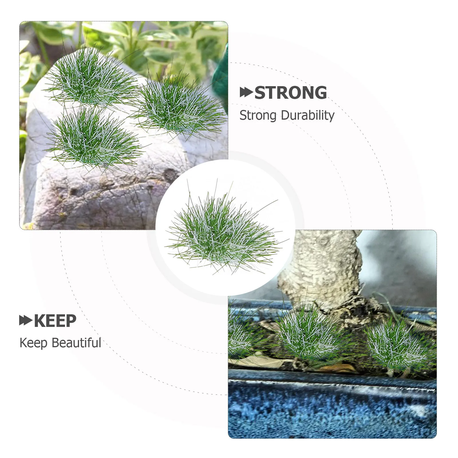 Rośliny Sztuczna trawa Vegetacja Dekoracja Model architektoniczny Sztuczne sztuczne imitacje klasterów