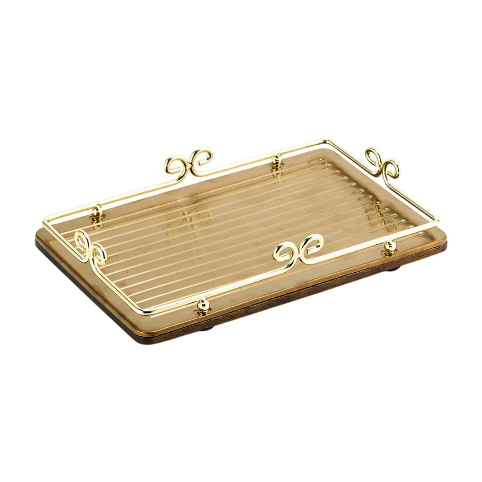 

Food Serving Tray Multipurpose Rectangle Luxury Reusable Dessert Plate