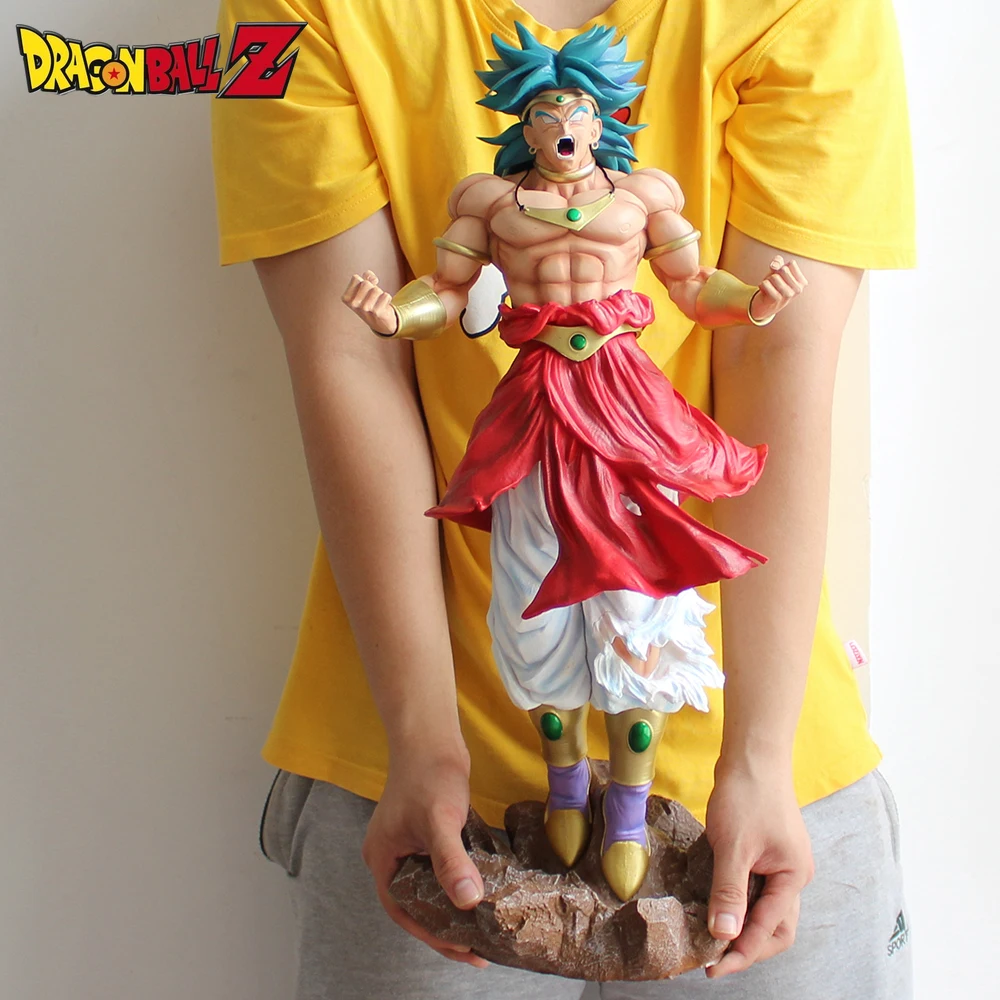 

59cm Dragon Ball Z Anime Figure GK Broli Broly Super Saiyan Manga Statue Pvc Action Figurine Collection Model Toys Gift