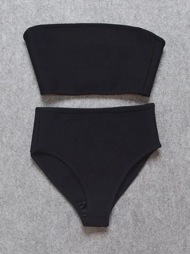 

Strapless Underwear Swimwear Tops Women Fashion Summer Underclothes Briefs Knickers Crop Top and Shorts 2 Pieces