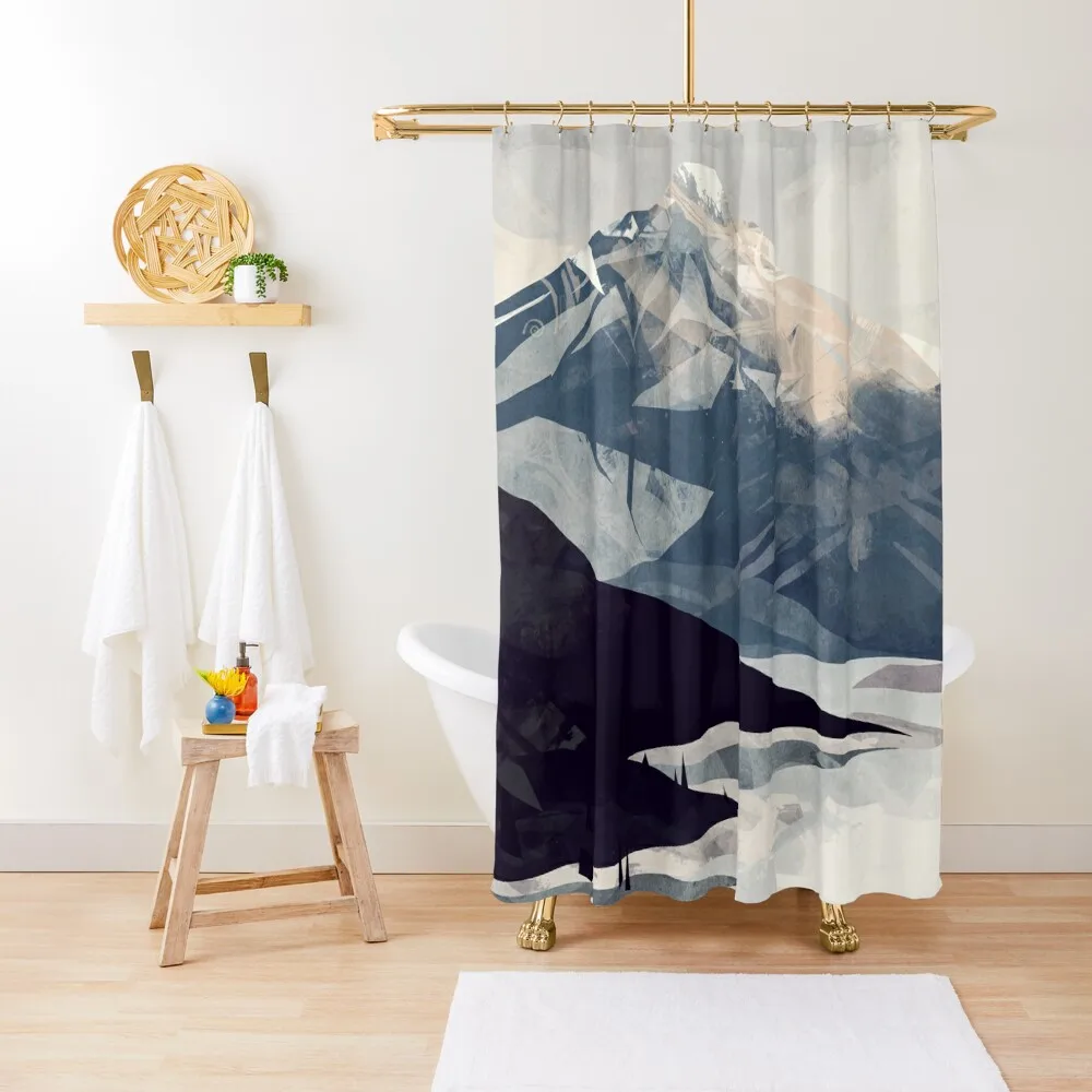 

Calming Mountain Shower Curtain Cover Anime Bathroom Shower For Bathrooms Curtain