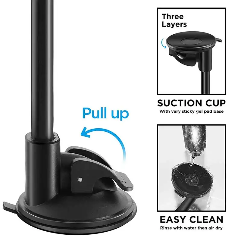 Car Tablet Holder Long Arm Suction Cup Mount for iPad Pro Air 4-13\'\' Xiaomi Tablet SUV Truck Vehicle Lift Uber Windshield Window