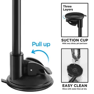 Suporte para tablet de carro, braço longo, ventosa, montagem para ipad pro air 4-13 '', xiaomi, tablet, suv, caminhão, veículo, elevador, janela de para-brisa 10 principais vendas assessorios uber - №6