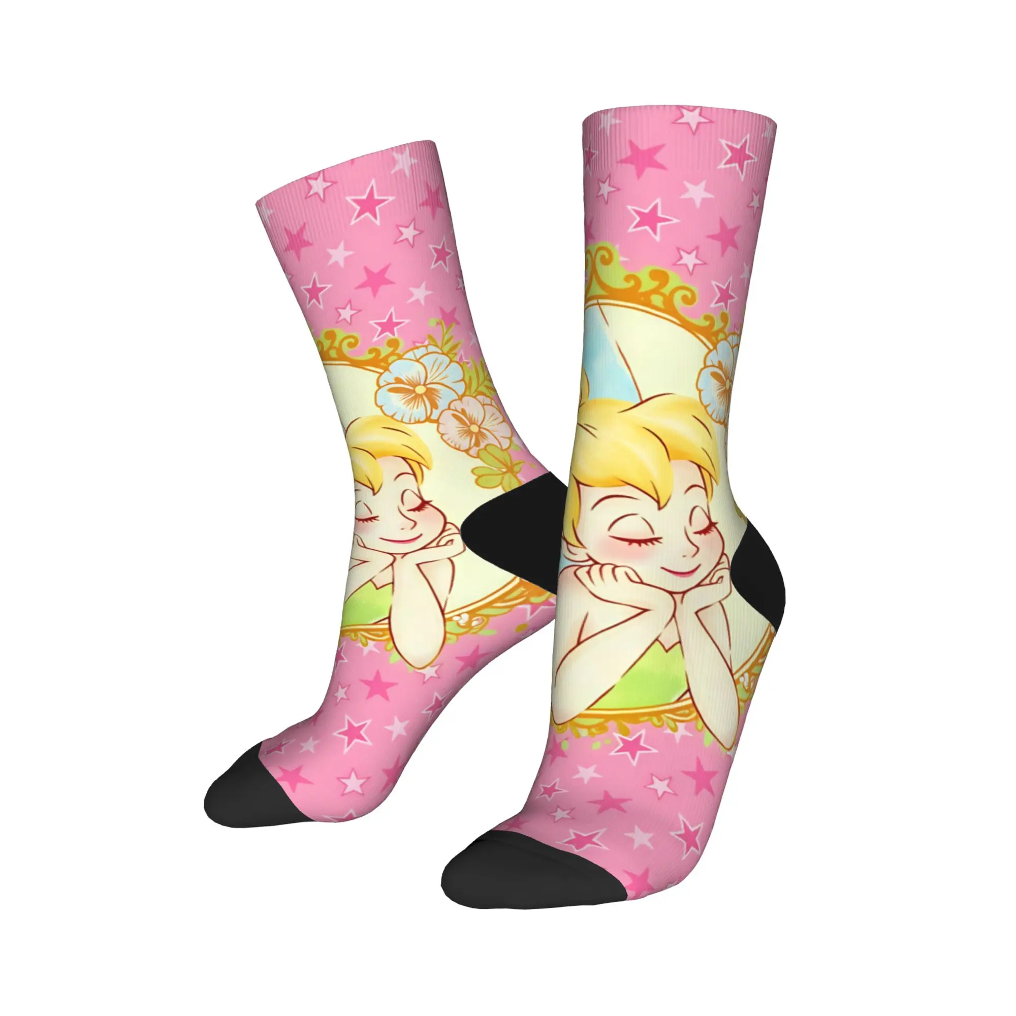 Tinker Anime Bells Socks  Graphic Stockings Anti Sweat Men Socks Breathable Autumn Elegant Climbing Socks