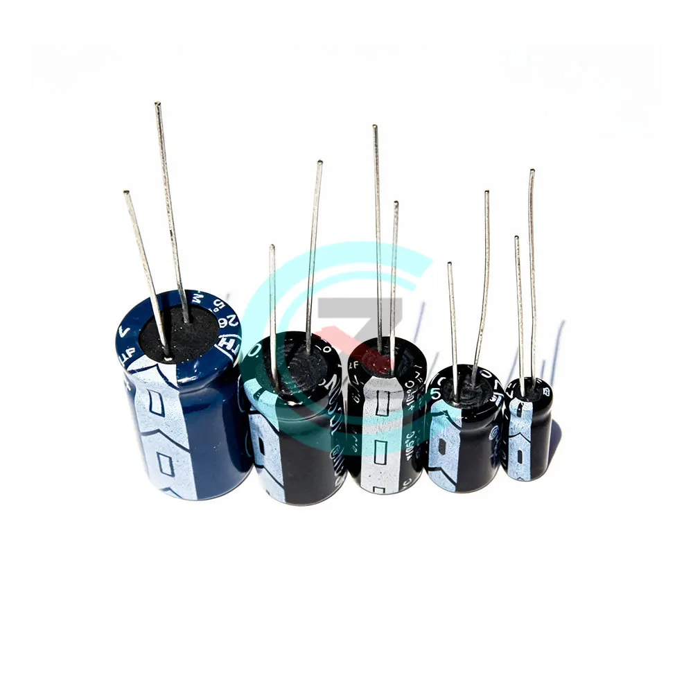 Aluminum Electrolytic Capacitor | High Frequency Low ESR | 6.3V/10/25/35/50/100/450V, 33 47 100 470UF | For Audio & Power Supply