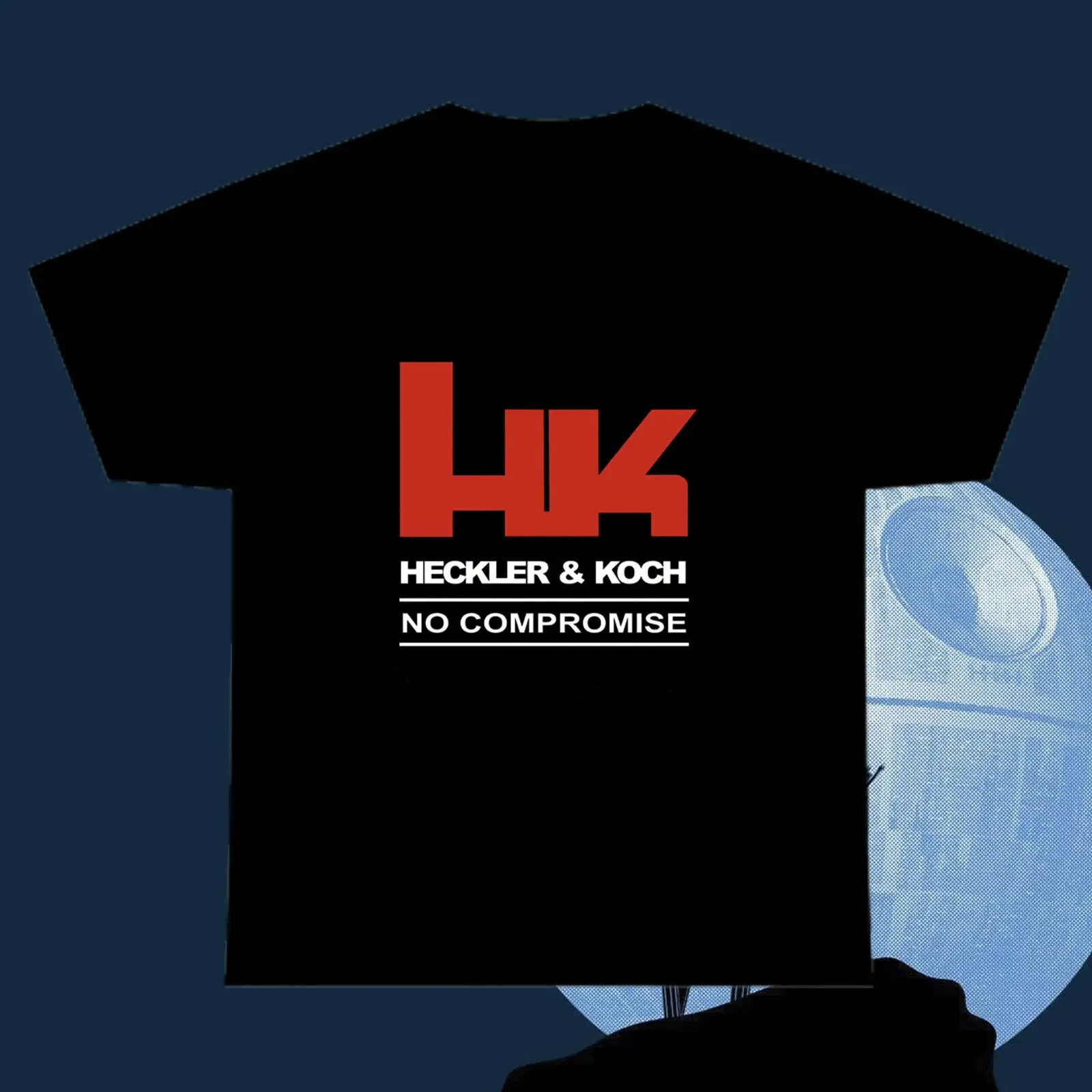 Heckler & Koch HK No Compromise Logo Men's New T-Shirt S-5XL USA