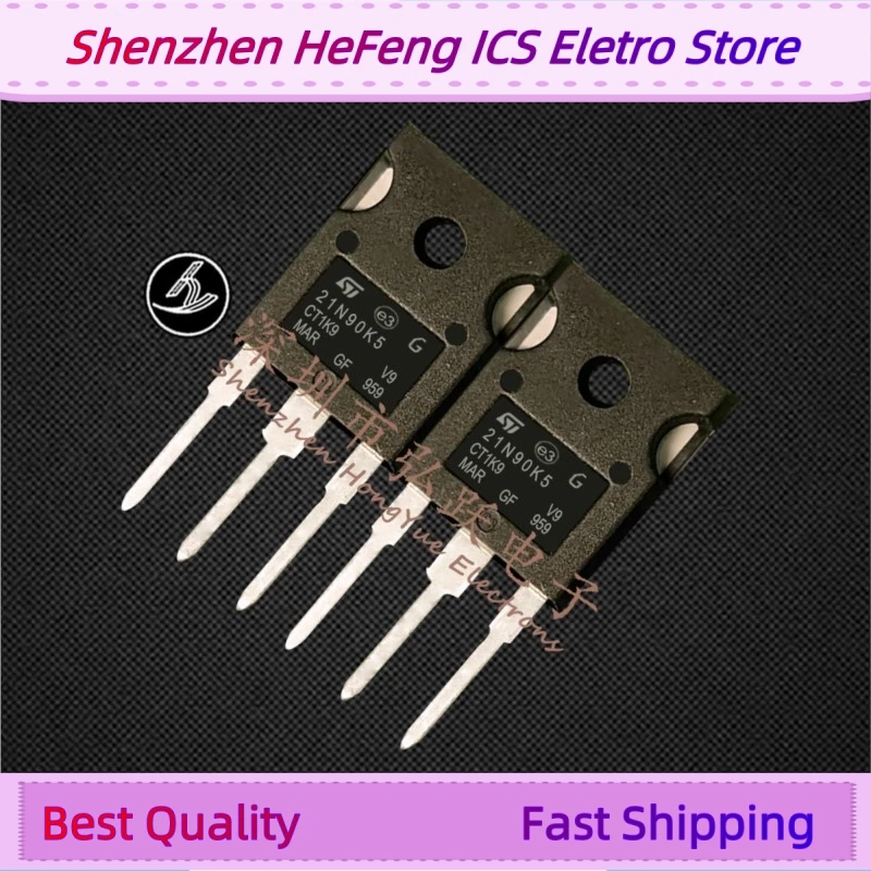 10PCS -20PCS STW21N90K5 21N90K5  TO-247 900V 18.5A   Fast Shipping Quality Guarantee Quick Delivery