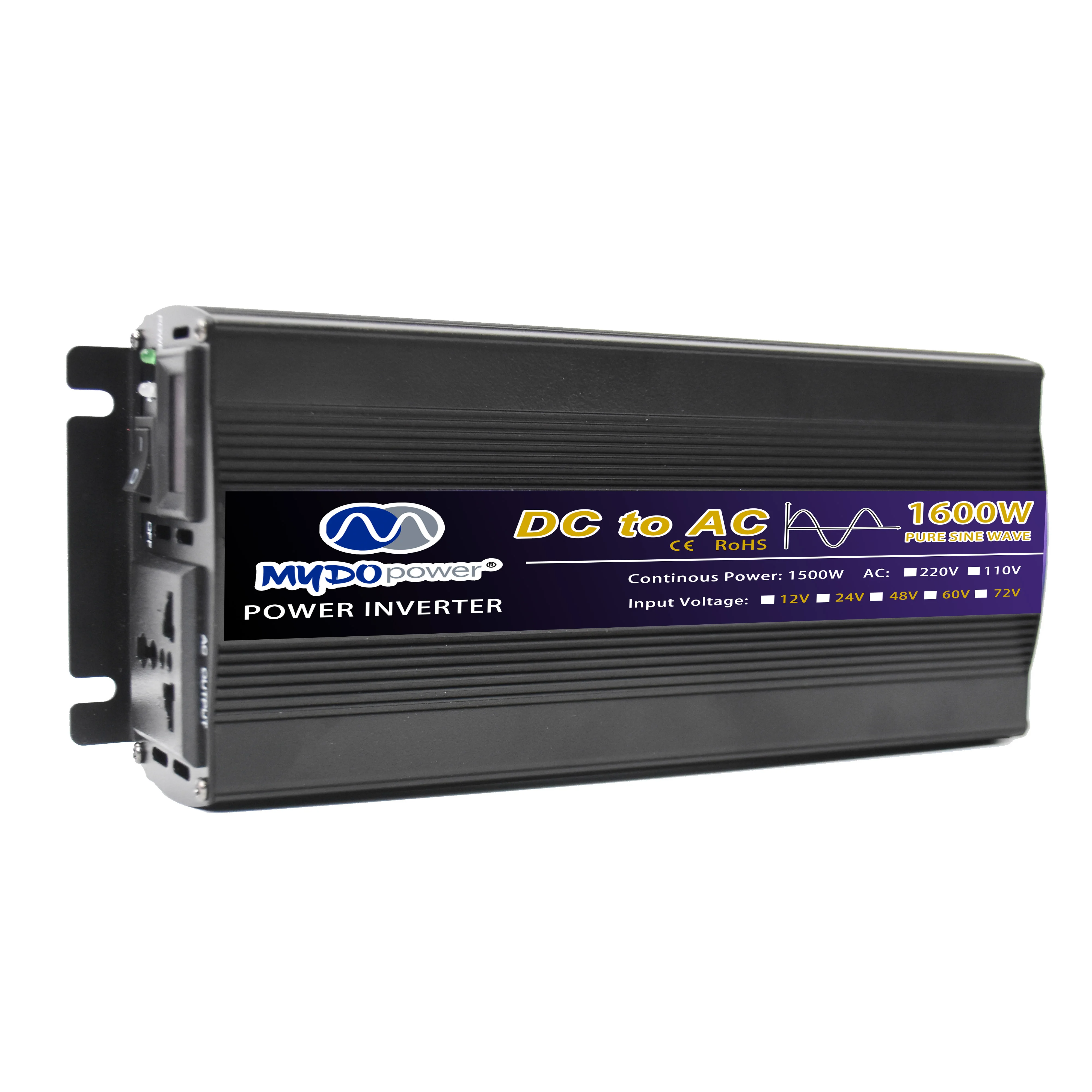 

Customizable DC12V 24V to 220V 110V 1000W 1600W 2000W 3000W 4000 Suitable for vehicle-mounted pure sine wave inverter