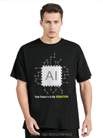 AI Artificial Intelligence Tech Geek Gifts T-Shirt Cotton Original Design Gifts Tshirt Fashion Unisex Streetwear Men T Shirt