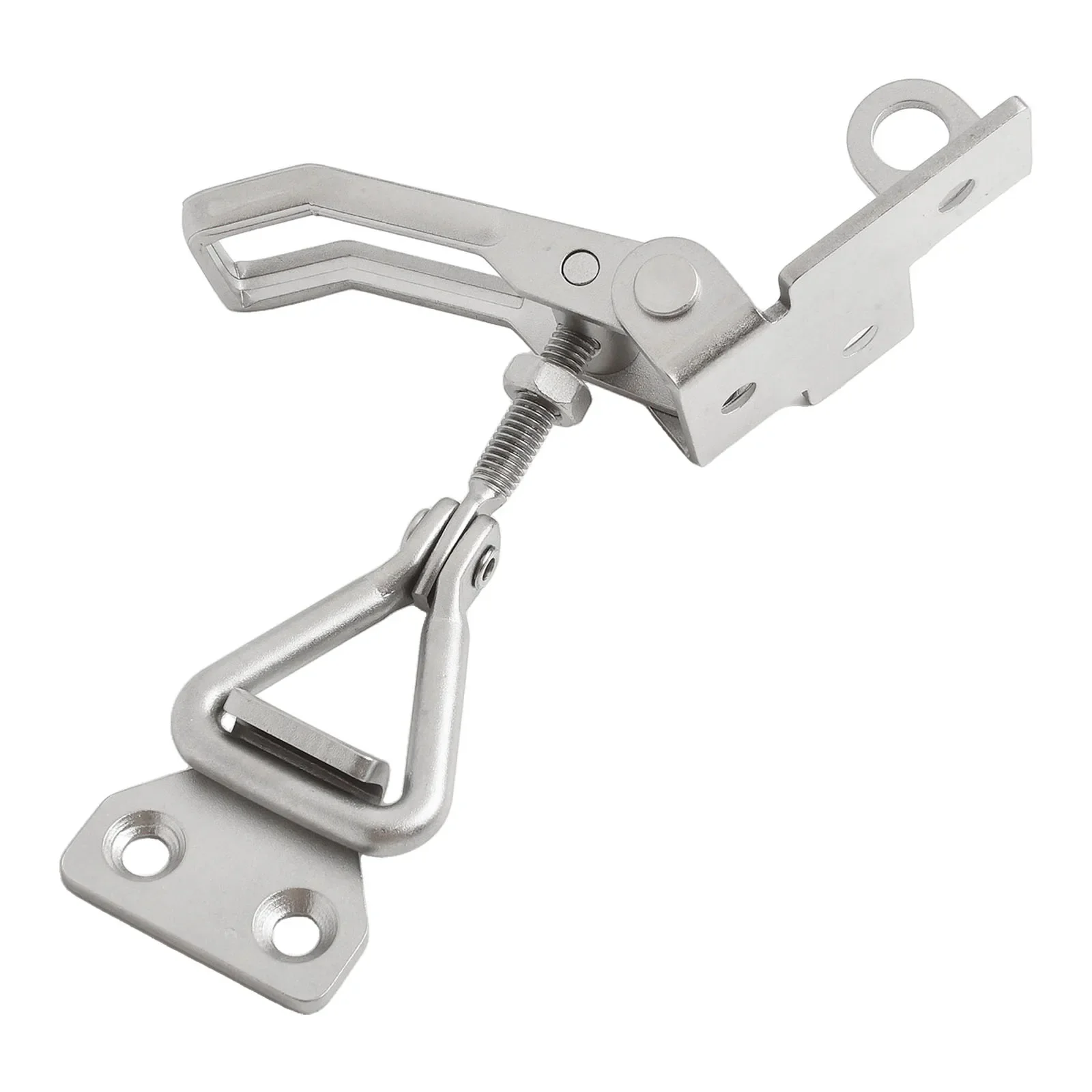 

Adjustable Latch For Doors Mirror Polished Lock Adjustable 67-80mm Adjustable Hasp Latch Hassle-Free Installation