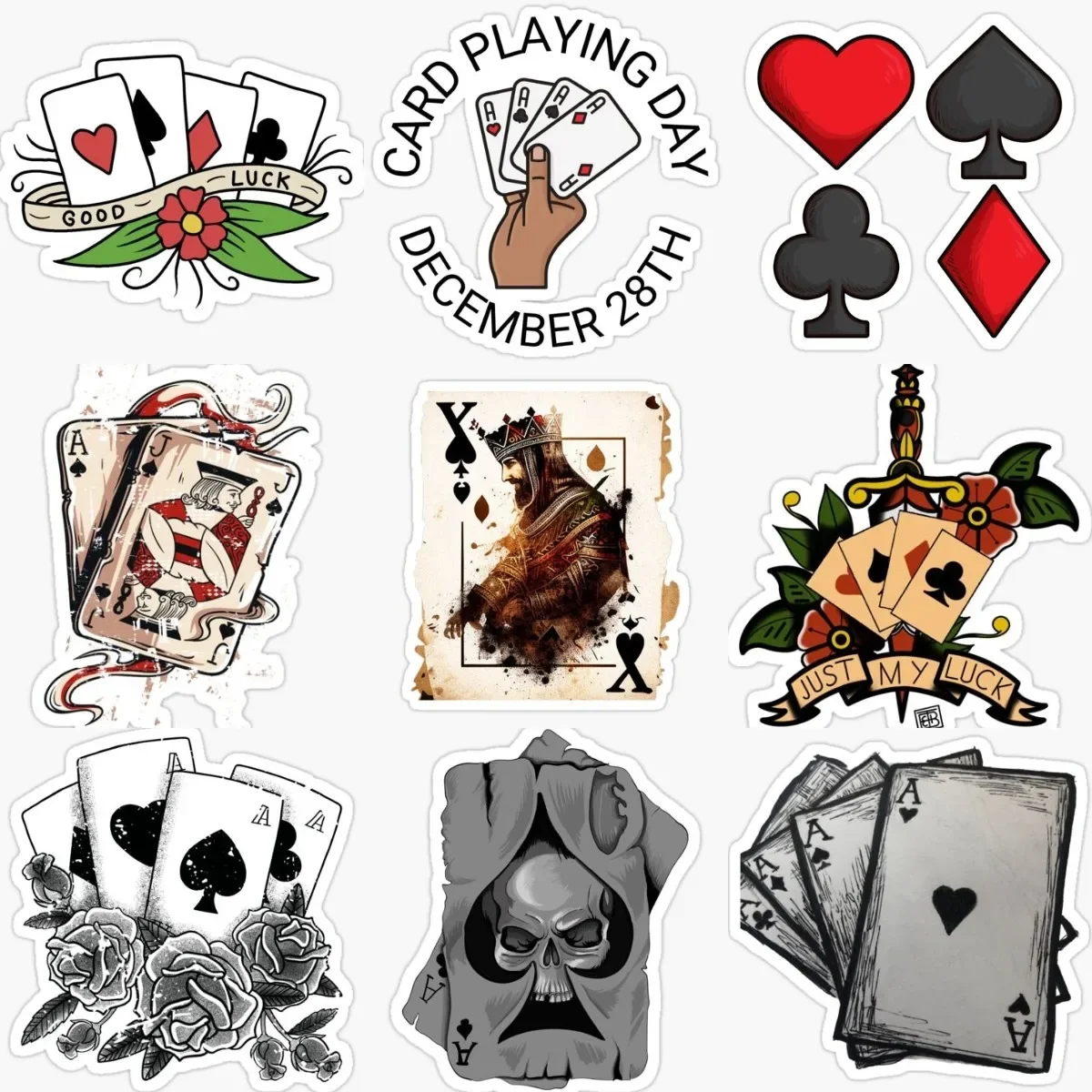 

Креативная художественная игральная карта, лопаты, наклейка, забавный грузовик, гоночный мотоцикл, стена, комната, велосипед, фургон, автомобильный шлем, наклейки, настраиваемые