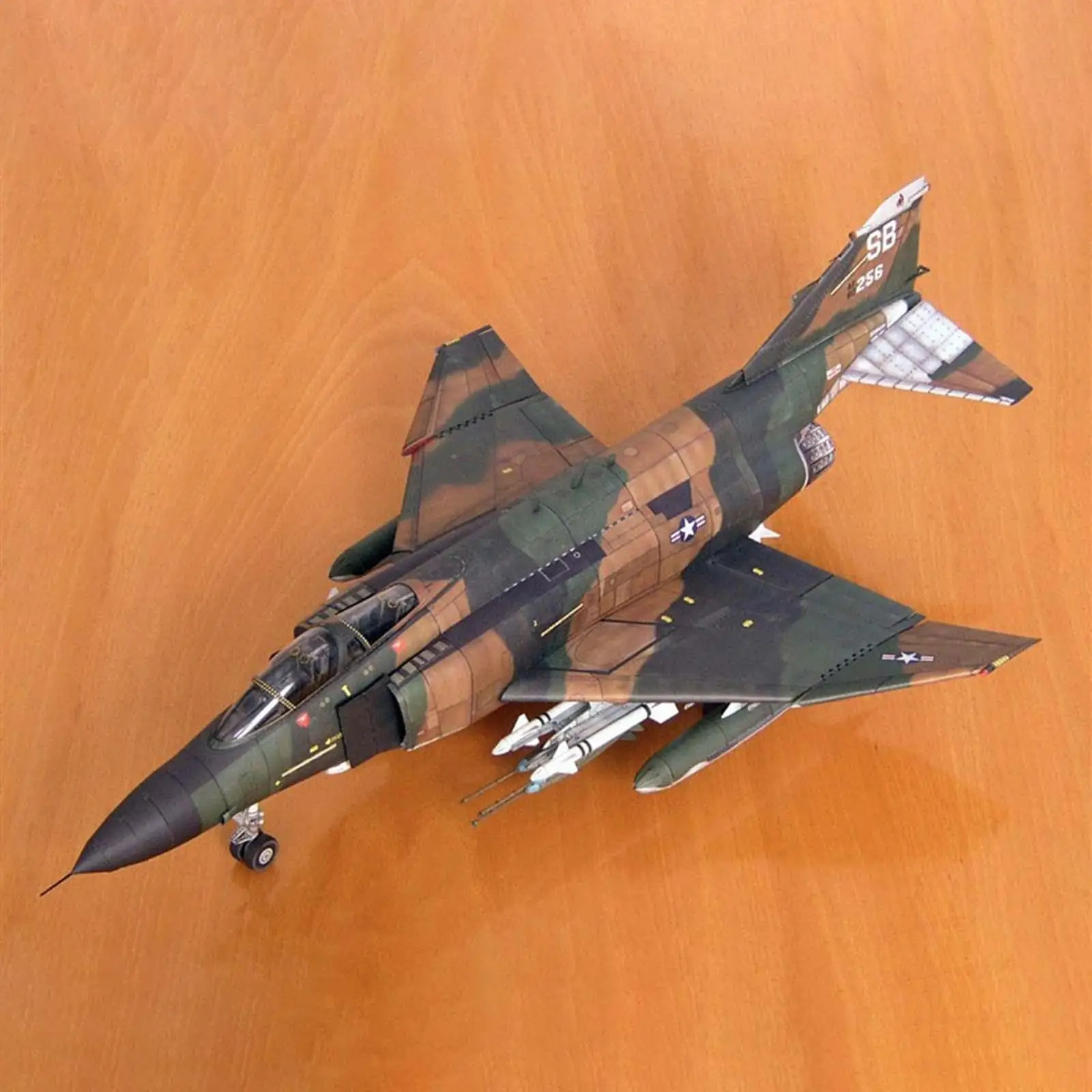 

1:3 American Plane Model Puzzle Toy DIY F-4B Display Ornaments Fighter Model for Home Room Office Collectibles Decoration