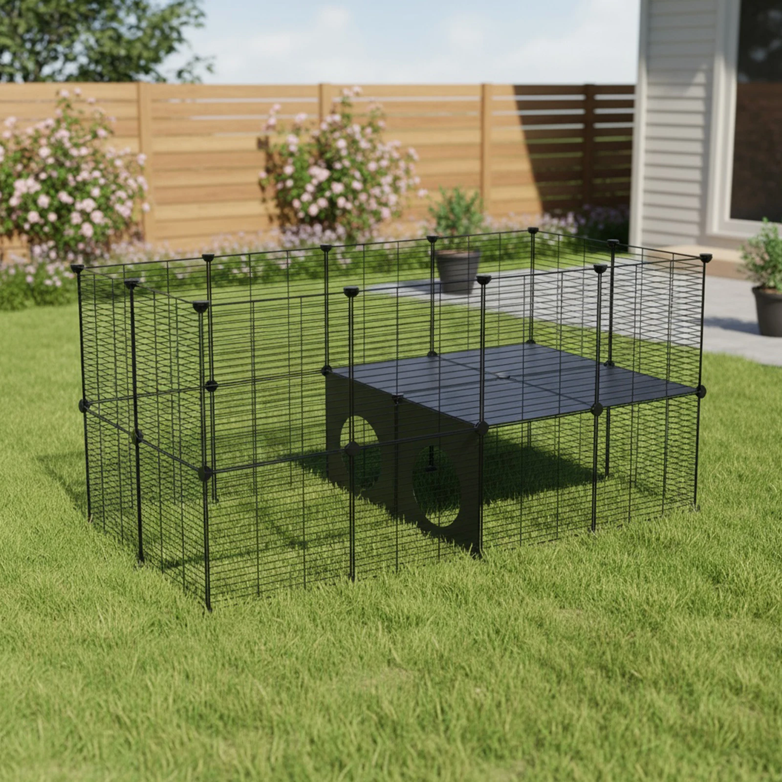 

Guinea Pig Cages 57.09x29.53x29.53in Pet Playpen Small Animal Playpen for Guinea Pigs/Bunny/Hedgehogs/Chickens
