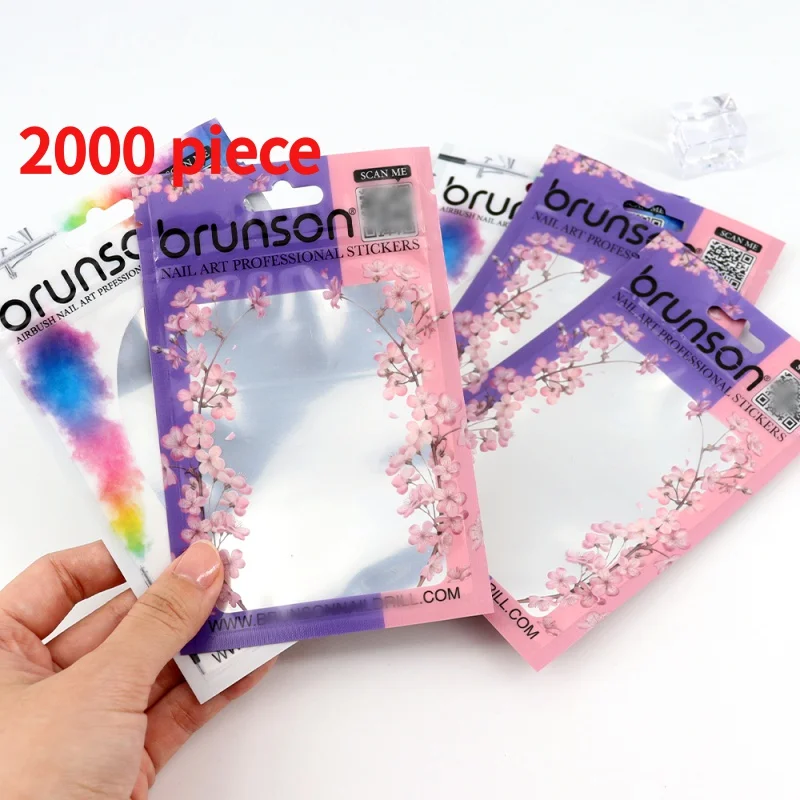 

20 00piece.Custom.Custom Foil Plastic Bag Zipper Phone 3C Accessories Packaging Decal Three Side Seal Pouch Bags