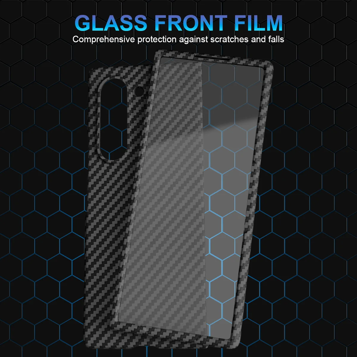 

Full-coverage magnetic foldable soft-touch phone case with tempered glass film for Samsung Fold7/Fold6/Fold5/Fold4/Fold3