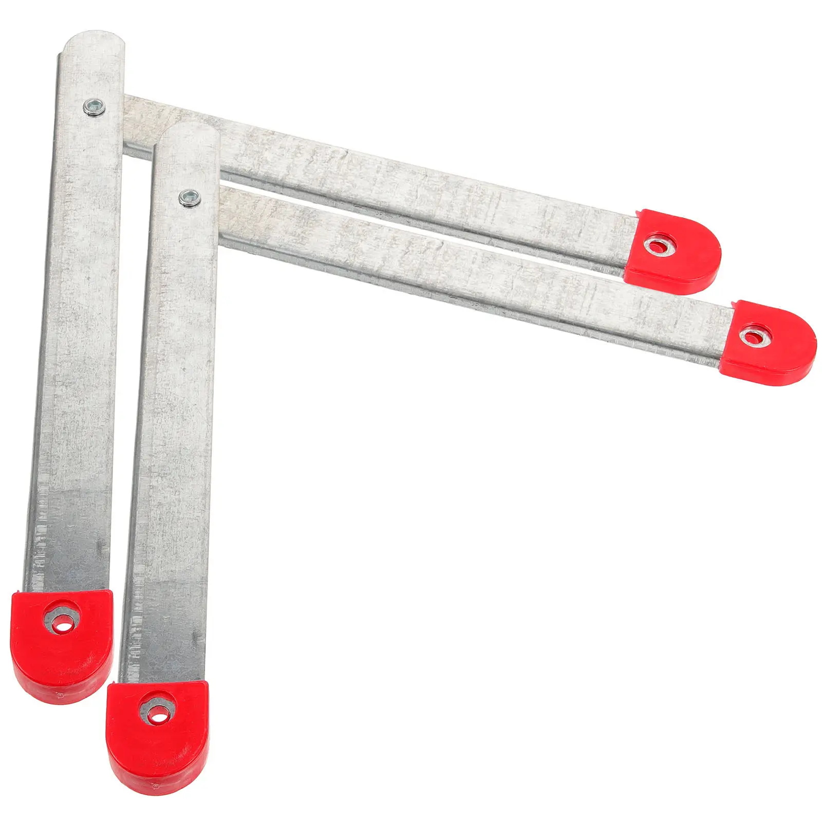 2Pcs Folding Ladder Hinge Galvanized Aluminum Lock Switch Hasp Hinge for 2.5m- Household Step Ladder Accessories