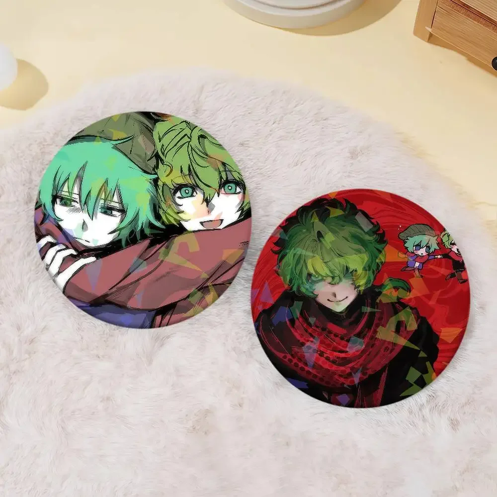 Game Your T-Turn To Die YTTD Hiyori Pins Lapel Birthday Brooch Gift Backpack Clothes Accessory Decoration Badge Set Glass Shine
