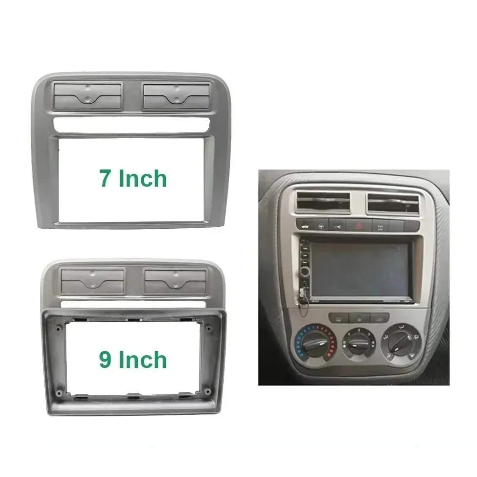 7/9 بوصة مزدوجة 2 الدين راديو السيارة اللفافة صالح لشركة فيات جراند بونتو 2005-2009 داش تصاعد إطار الكسوة تركيب طقم ستيريو