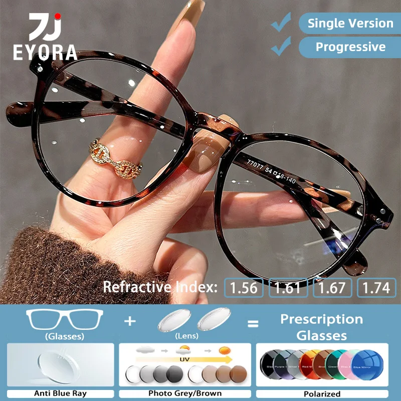 

EYORA Lightweight TR90 Reading Glasses for Women Myopia and Hyperopia Anti Blue Light Progressive Photochromic Glasses Lenses