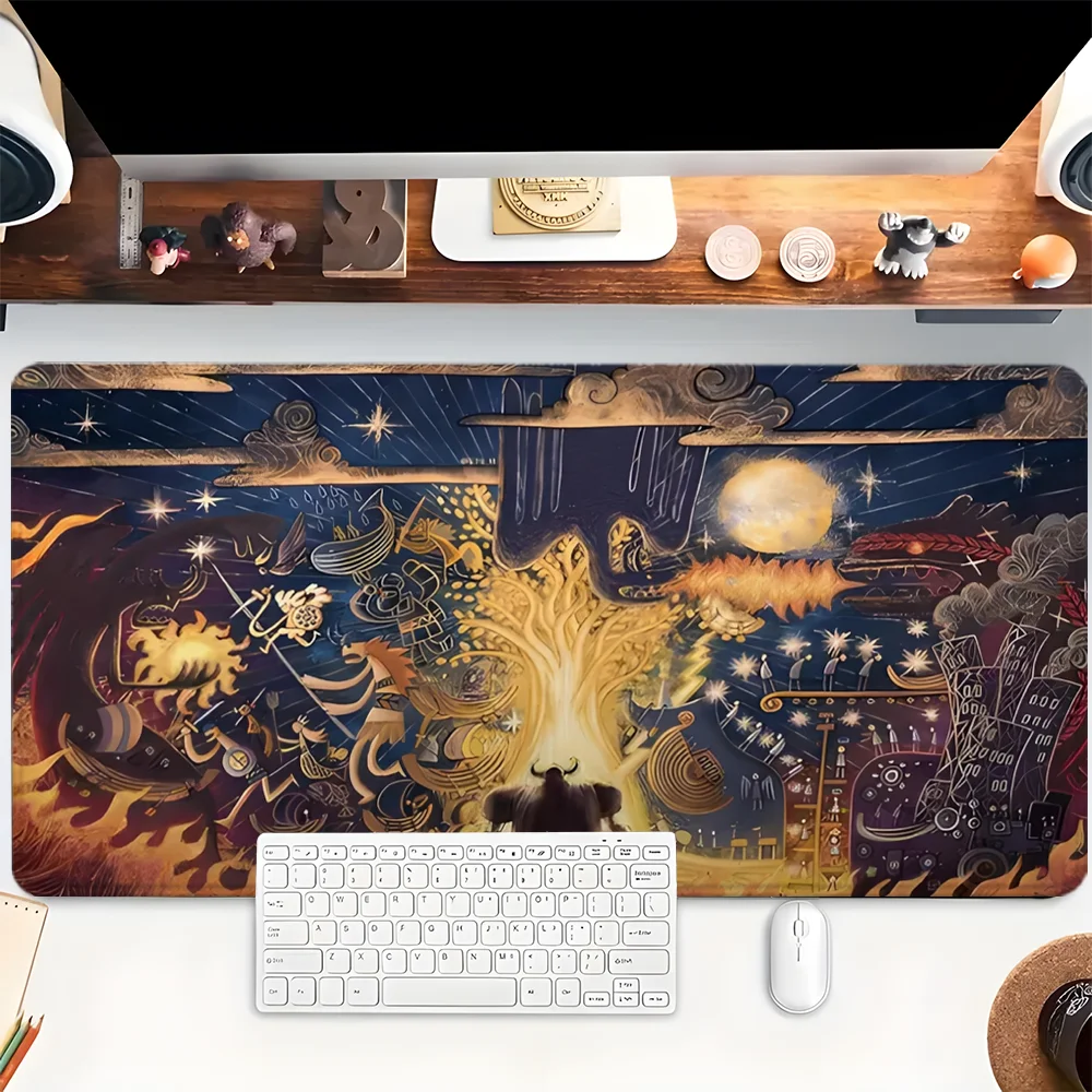 لوحة ماوس حرفية شجرة الحياة Kawaii ماوس الوسادة مسند الماوس منصات مكتب أنيمي فتاة حصيرة مكتبية الكمبيوتر الديكور الألعاب ملحقات الكمبيوتر