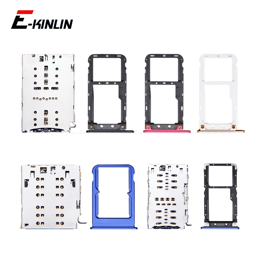 Sim Card / Micro SD Card Tray Socket Holder Slot Container Connector For XiaoMi Mi 8 Lite A1 5X Parts