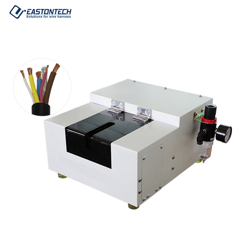 EW-1075 Eastontech Cable Manufacturing Equipment Efficient Wire Stripping Peeling Machine 2-14AWG 2-30mm Stripping Length