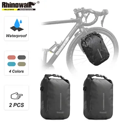 Rhinowalk 2 PCS Bike Bag Quick Release Front Fork Bag 4L/6L Waterproof Cycling Electric Scooter Vehicle Bag Storage Accessory