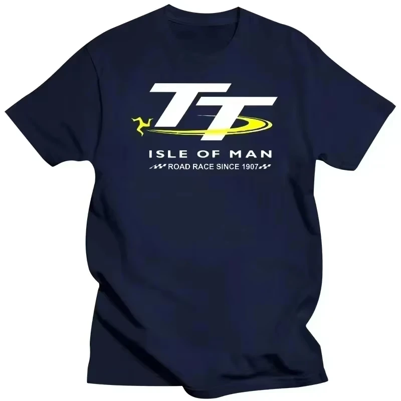 

Isle Of Man TT Races Manx T-Shirt Men's Race 7 Humor Summer T-Shirt Novelty New Design Fluffy Motorcycle Cotton Top
