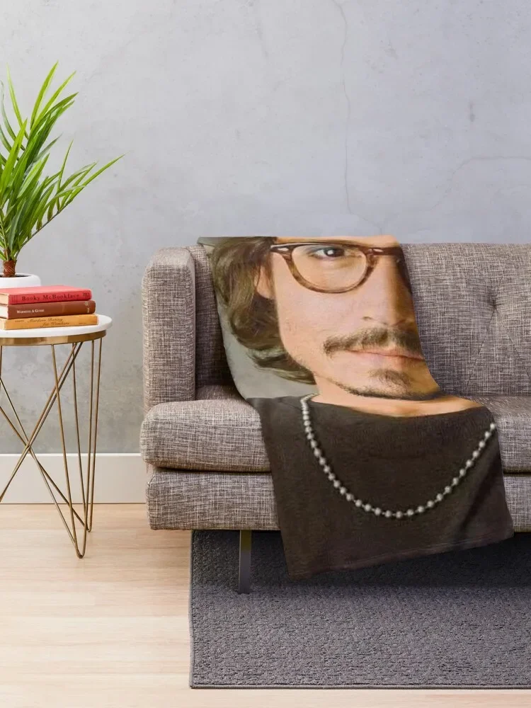 johnny depp Throw Blanket Soft Weighted Blankets