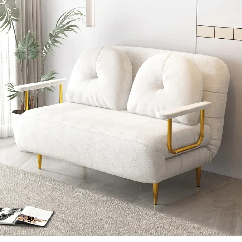 Foldable sofa bed, dual-purpose single and double small unit expandable bed, balcony, multi-functional internet celebrity cloud