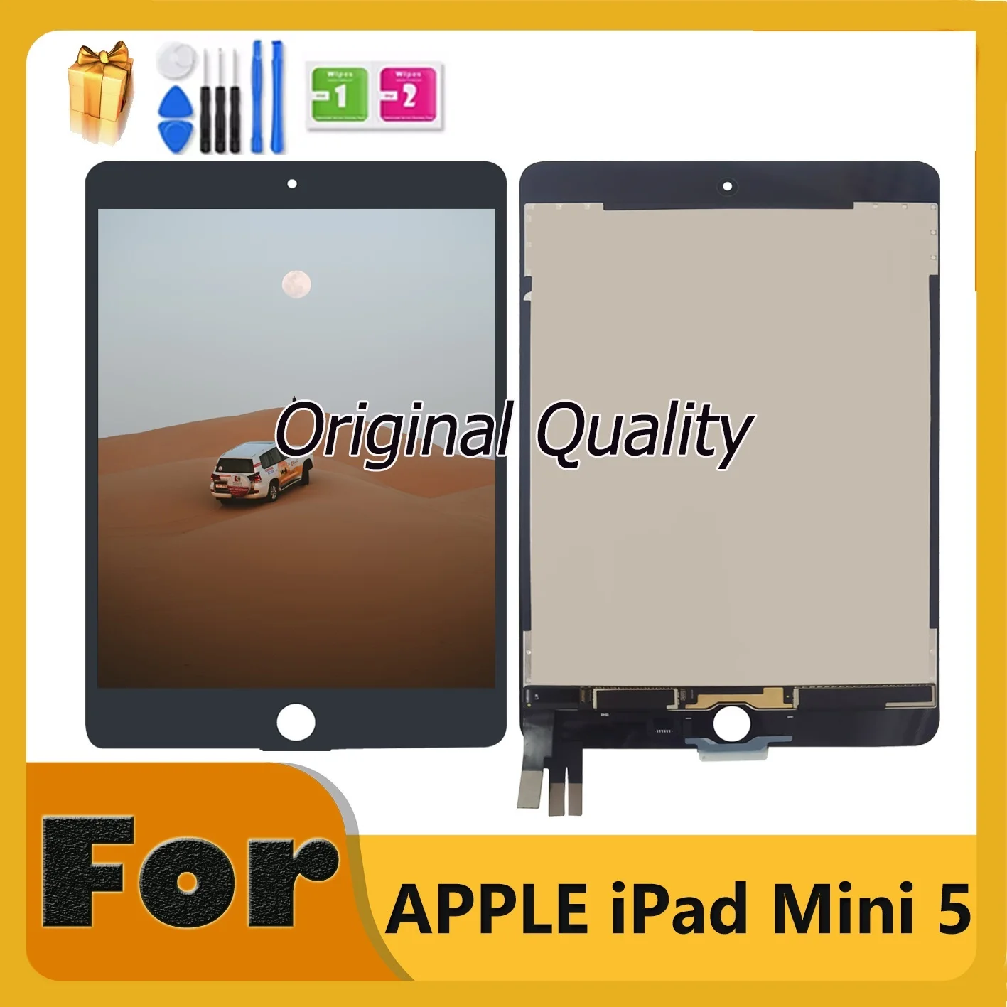 Top! Original LCD For iPad Mini 5 A2133 A2124 A2126 LCD Display Touch Screen Digitizer Sensors Panel Replacement Parts For iPad