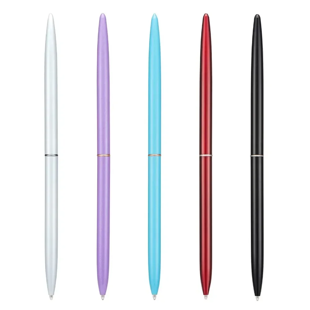 Metal Ballpoint Pen , Black Ink Slim Lightweight Smooth Writing Pen, for Business Office Teacher Student Wedding Guest