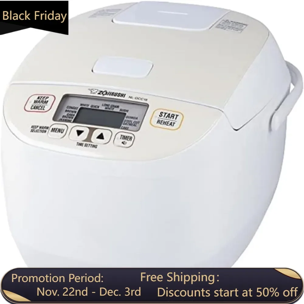 

Micom Rice Cooker and Warmer (Pearl Beige, 10 Cups),White